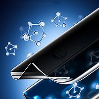 Vista 5 de LOOKSEVEN Paquete de 2 protectores de pantalla de hidrogel de privacidad para iPhone 11, película protectora de TPU suave de alta sensibilidad