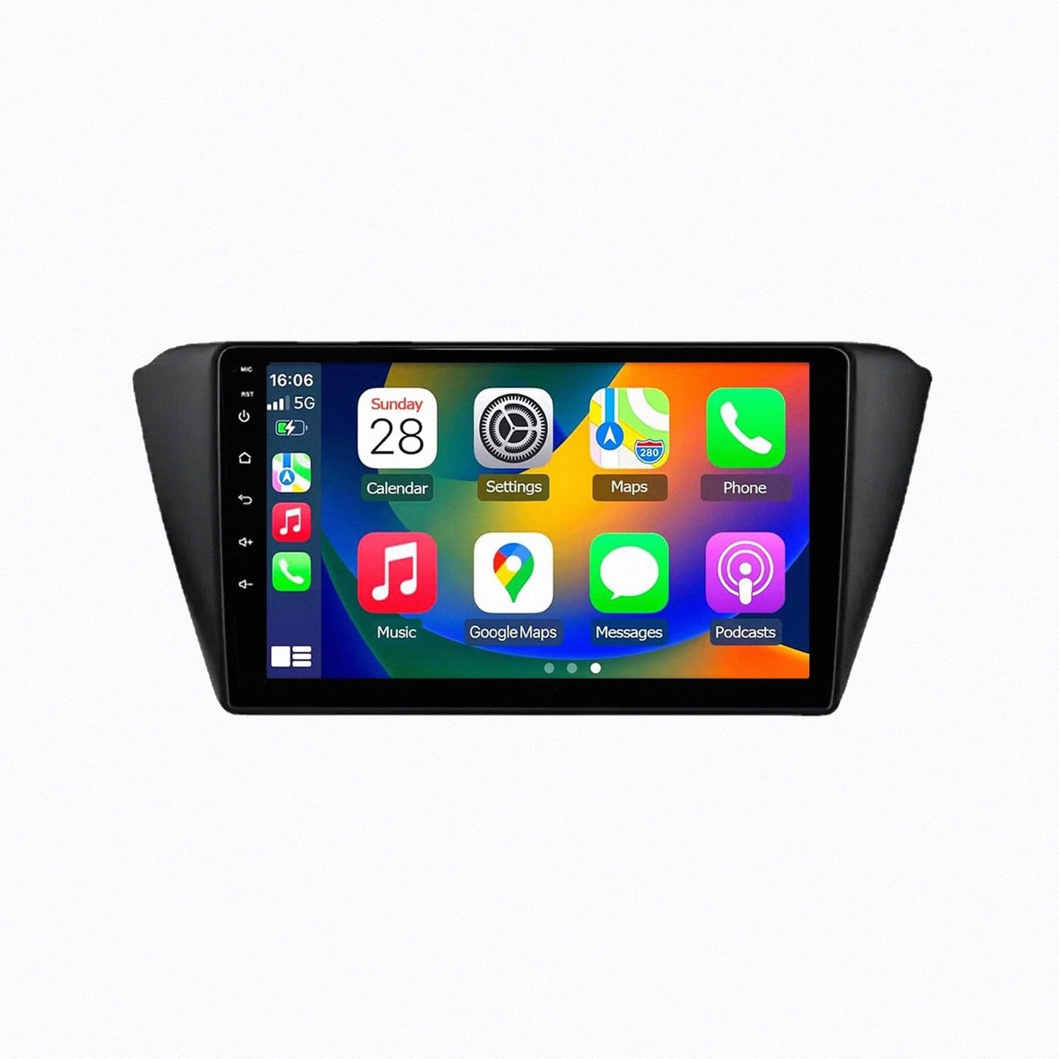 Pantalla de coche con Carplay y Android Auto para Skoda Fabia 3 2015-2019, Bluetooth 2G+32G 8