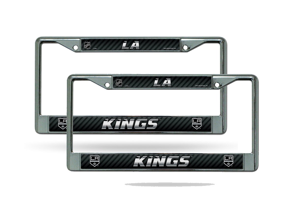 Los Angeles Kings NHL Chrome Metal (Set of 2) License Plate Frame Set