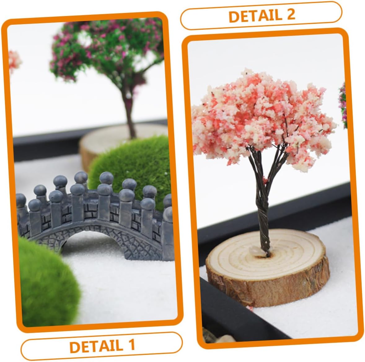 BESPORTBLE Zen Garden Box Micro Landscape Decor Desk Decor Zen Sand Garden Artware Adornment
