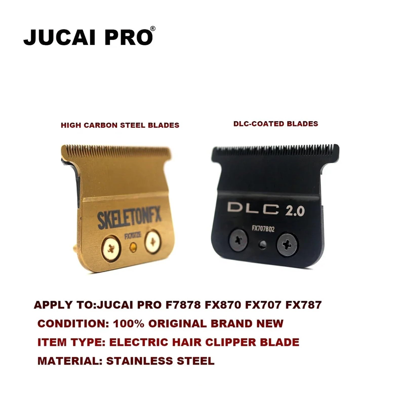 JUCAI PRO F7878/FF1T Bunte DLC-Klinge, austauschbarer Schneider for professionellen Haarschneider, Friseurschneider(FF1T Blade)