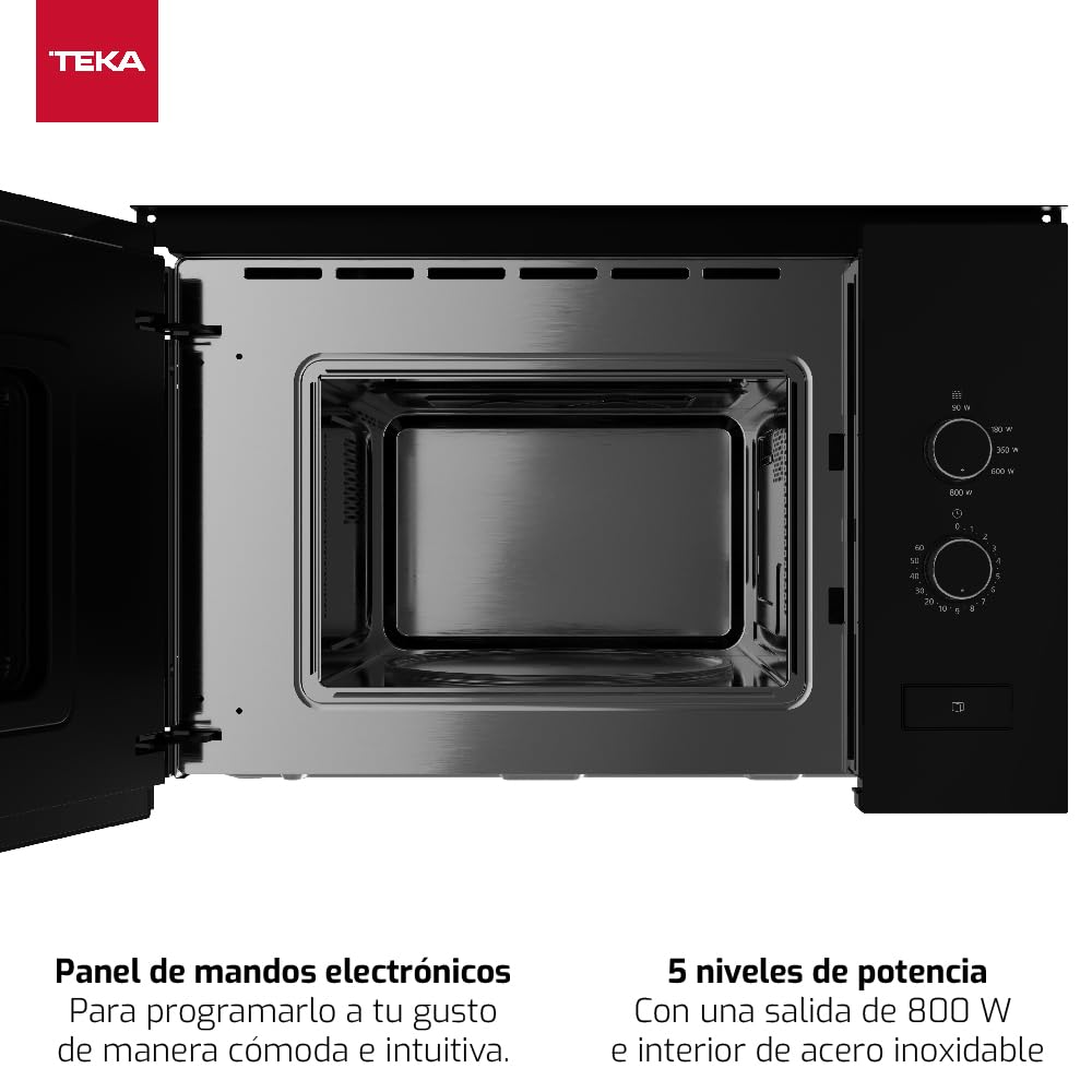 Micro-ondes Encastrable Teka 1250W 20L Noir - ML 820 FI BK
