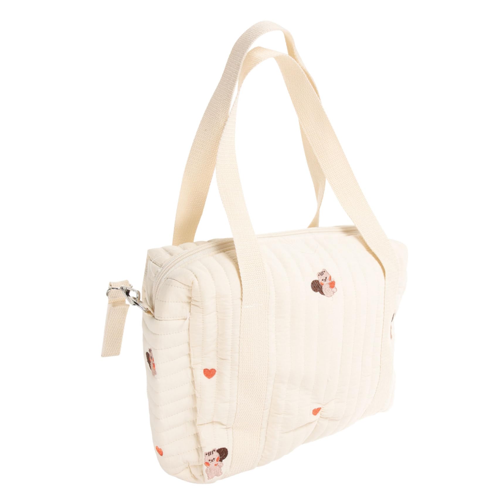 Borsa per Pannolini in Cotone, Comoda e Portatile, per Viaggio Organizzatore per Pannolini e Salviette, Pratica per Passeggino