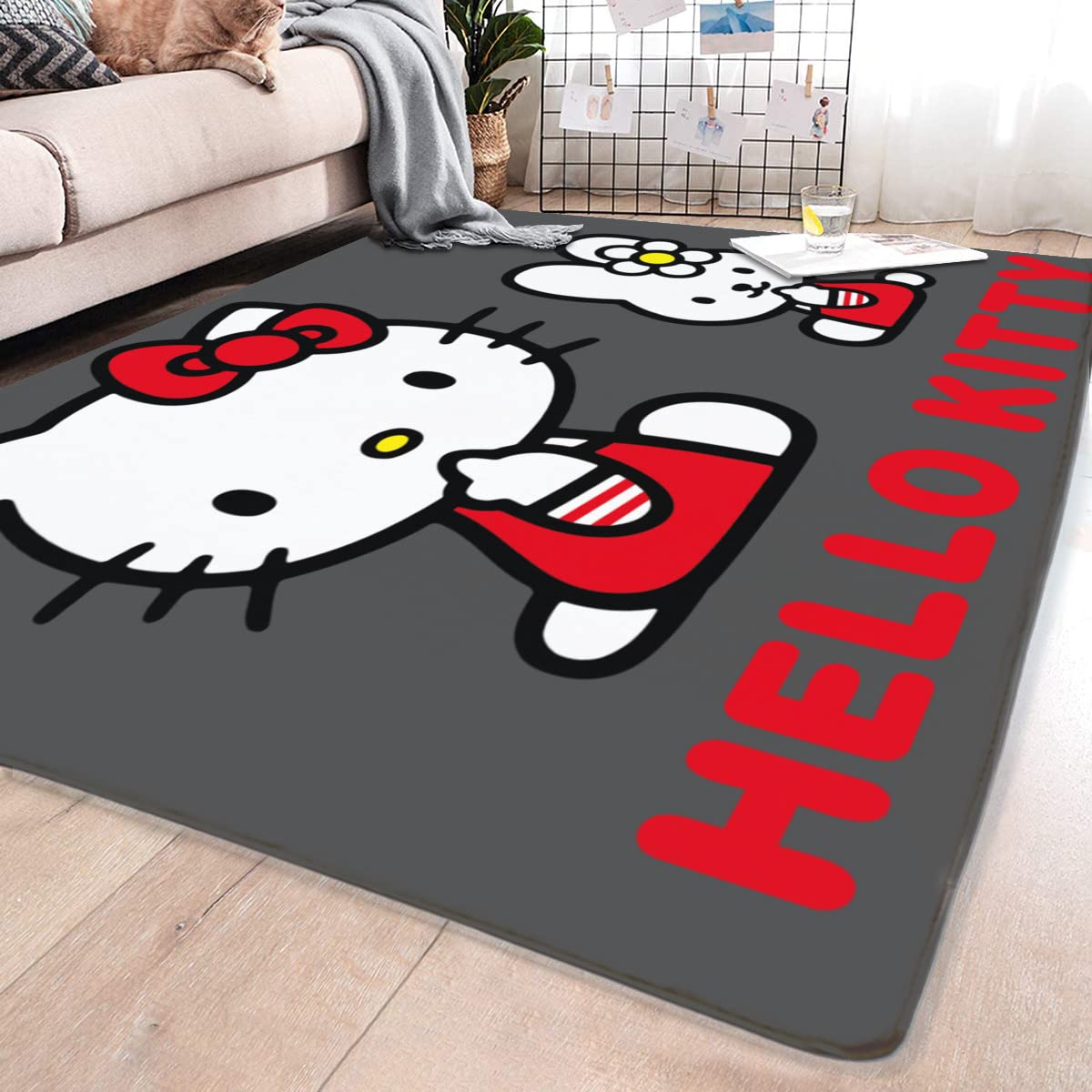 Amazon｜ハローキティ カーペット ラグ ラグマット 200×150cm 極厚20mm