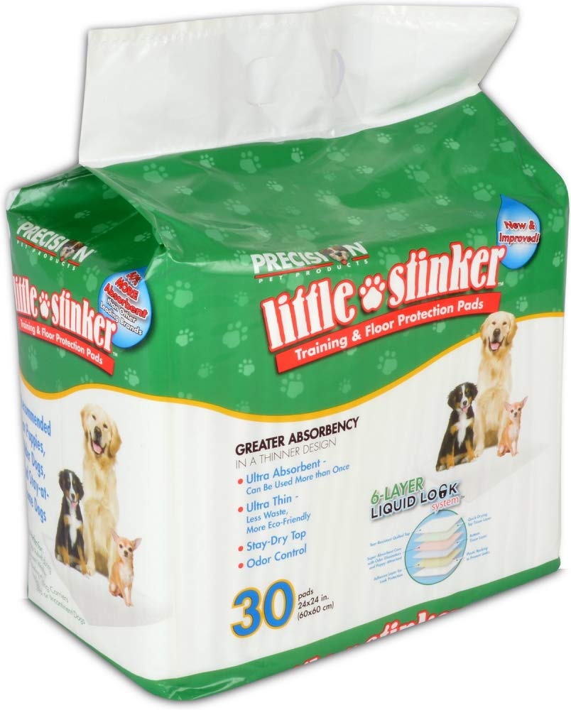 Precision Pet Products Little Stinker Housebreaking Pads 30-Pack,Multi