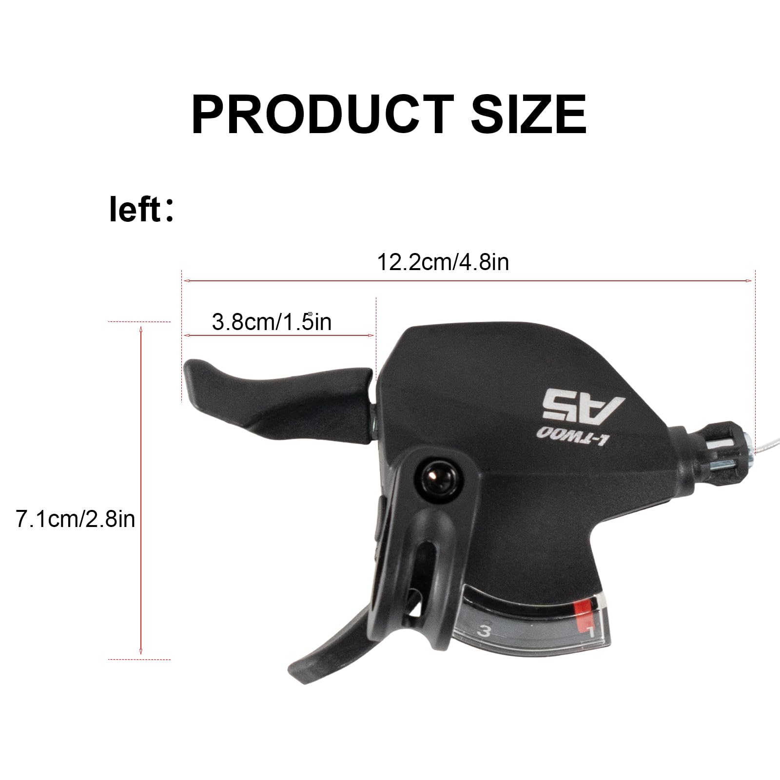 Chooee Levier de changement de vitesse 3 x 9 vitesses pour Shimano/Sram, levier de vitesse pour VTT