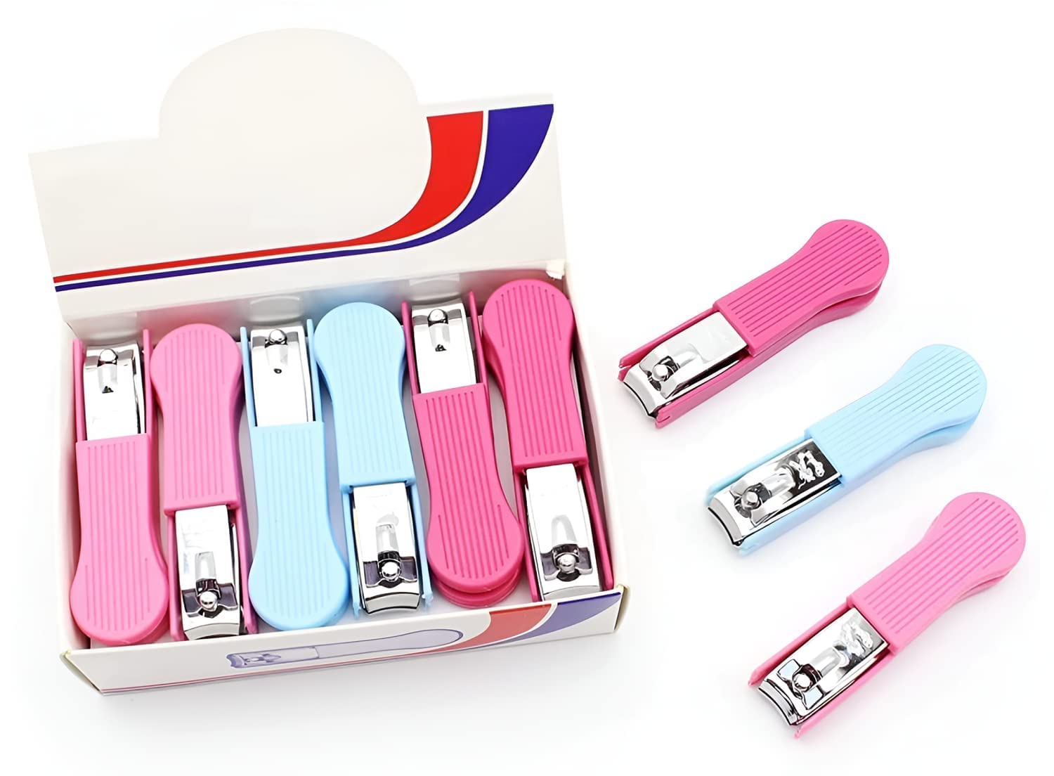 Bell Nail Cutter Finger Nail Cutter for Toenails Stainless Steel Nail Cutter for Men's and Women (Multicolor) [PACK OF 12]-image-29