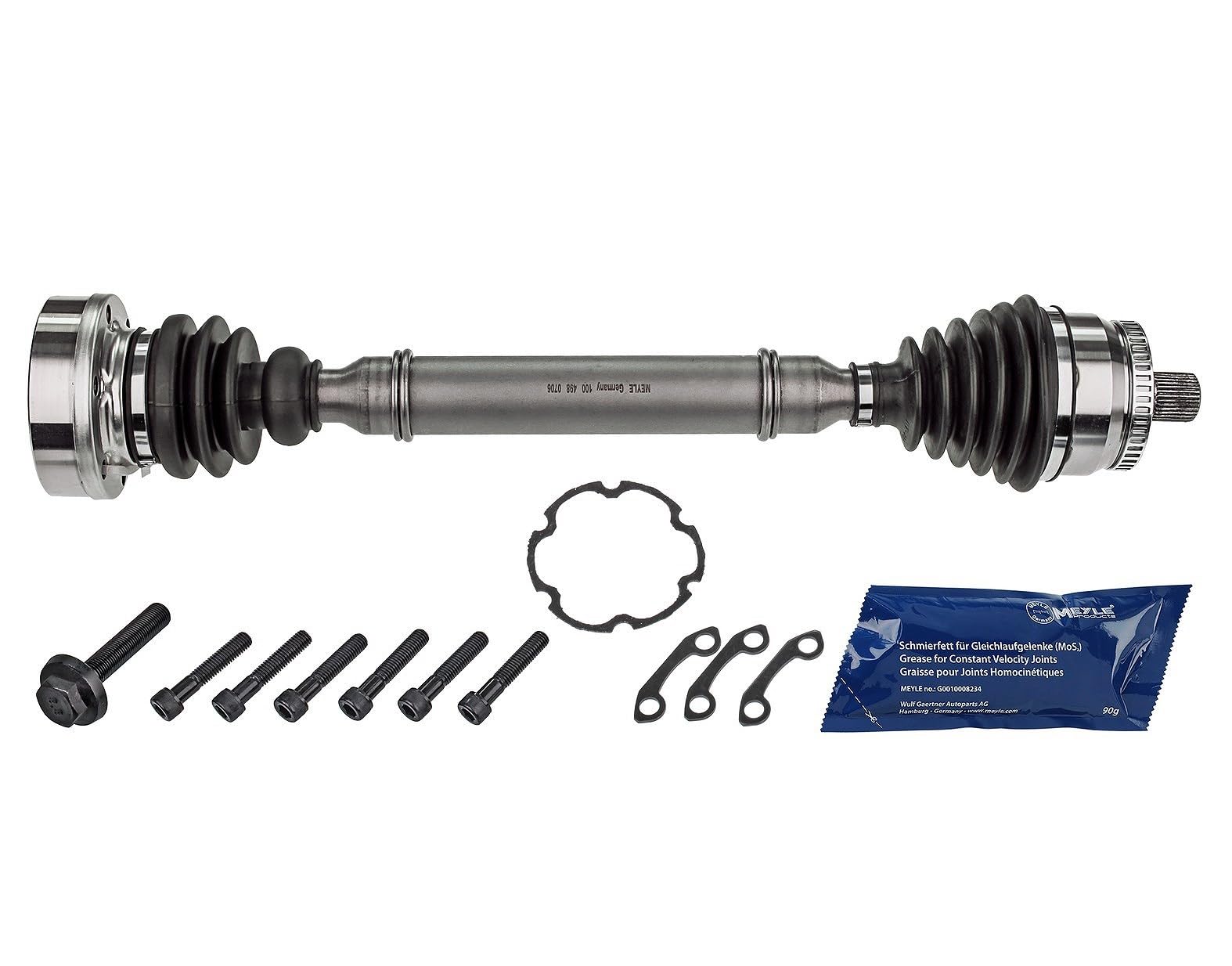 Driveshaft Front Axle Left 100 498 0706 MEYLE for AUDI VW SKODA