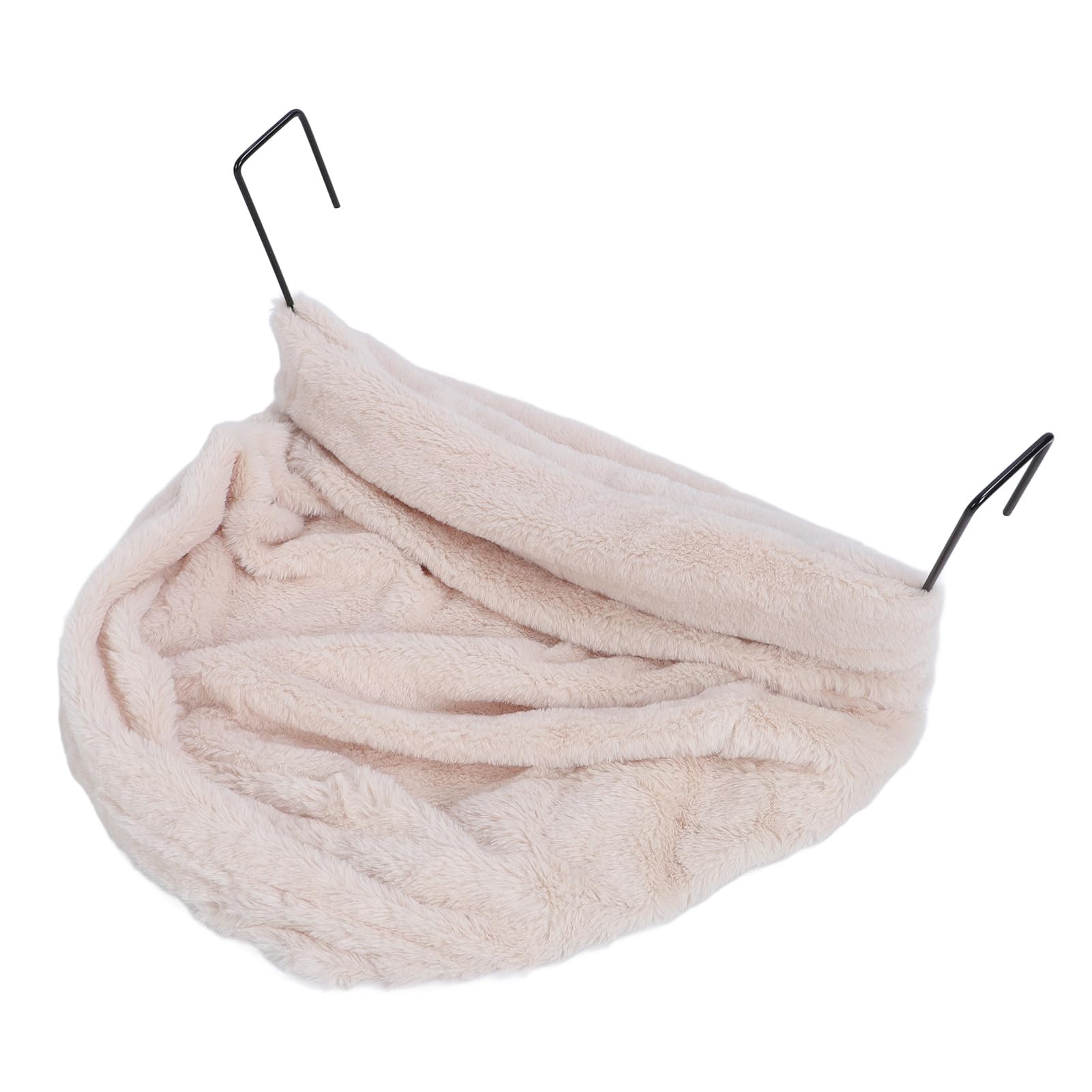 Tnfeeon Cuccia Sospesa per Animali Domestici in Stile Amaca, Culla Accogliente in Peluche per Gatti e Cuccioli, Cuccia Termosifone per Interni per Animali di Piccola Taglia (Beige)