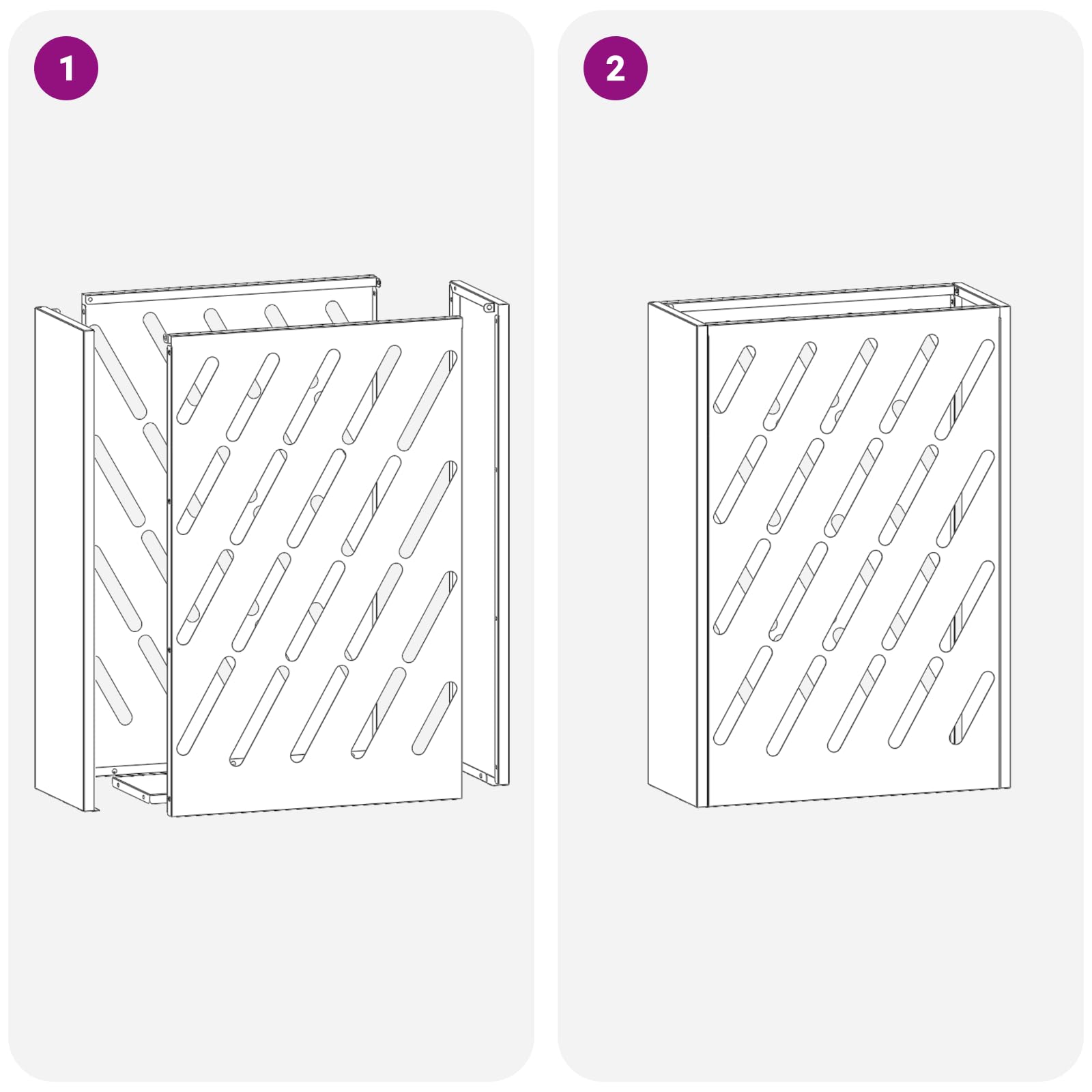 vidaXL Porte-Parapluie Blanc Acier 28x12x41 cm Moderne Design rectangulaire