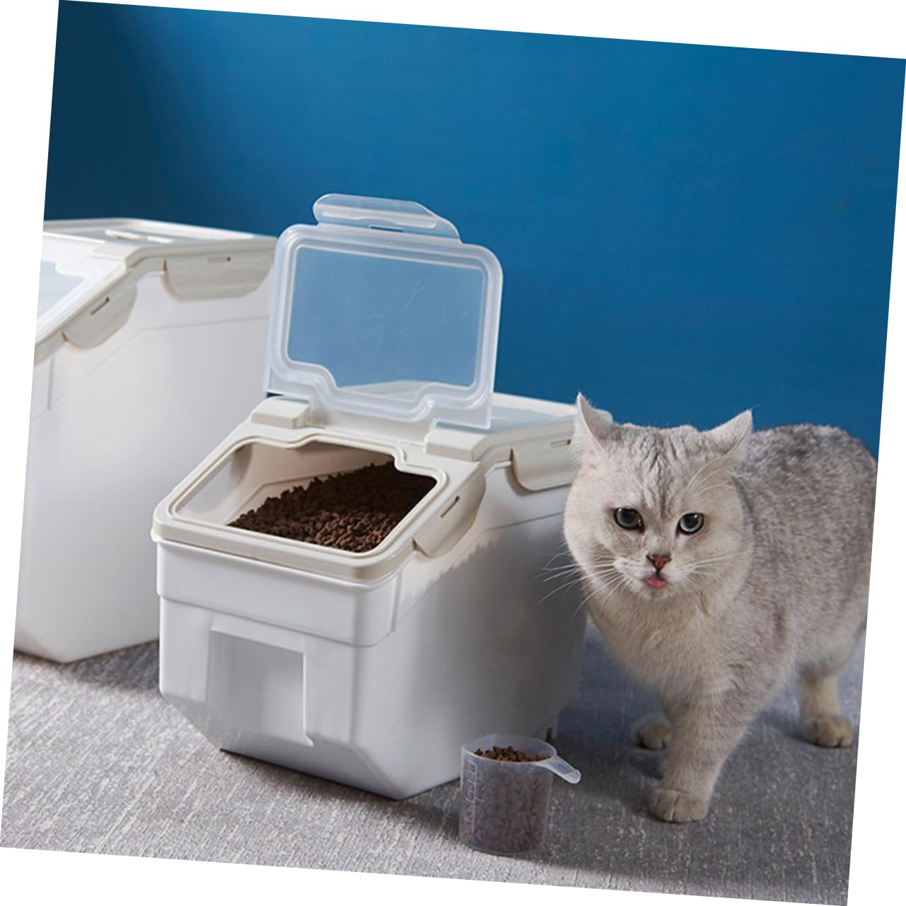 1stück Futtertonne Für Haustiere Dichtungsbehälter Luftdicht Und Staubdicht Aufbewahrung Für Hundefutter Und Katzenfutter s Ca Inhalt Aus Gesundem