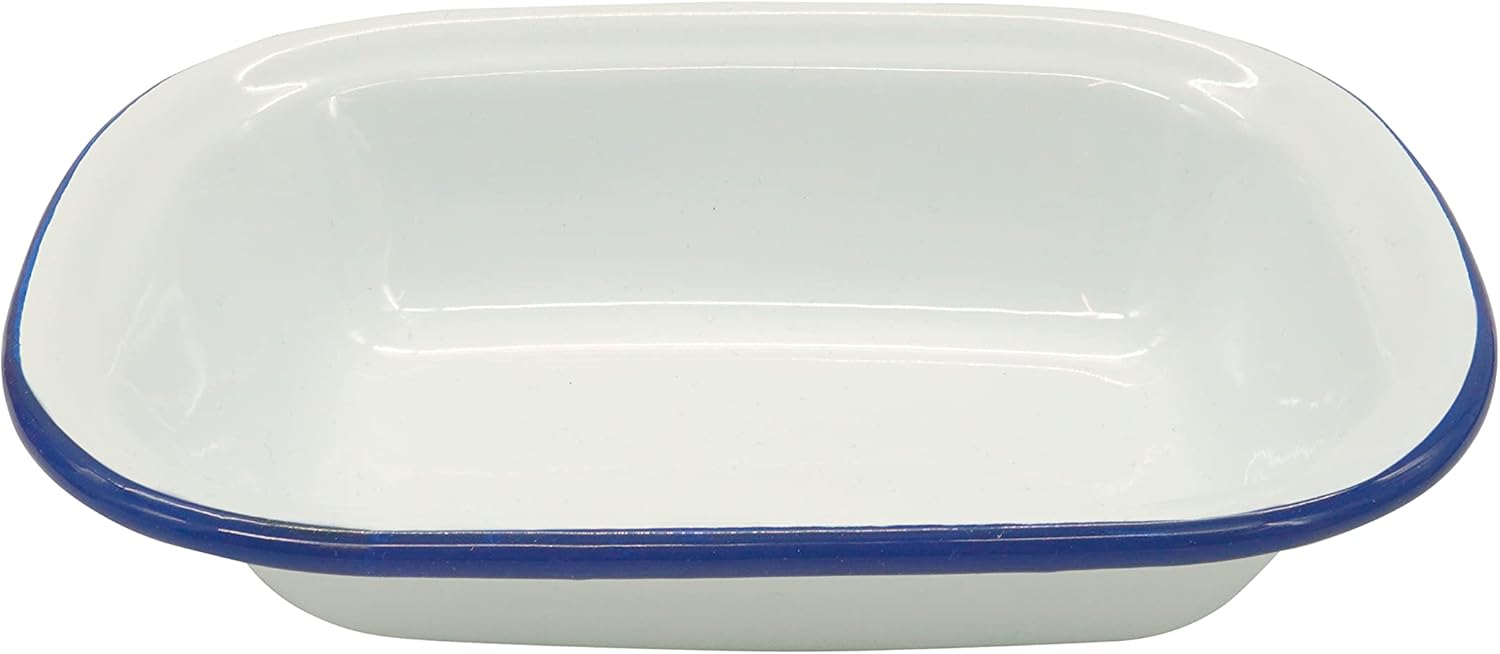 Zenker Enamel Small Pie Dish, Vintage Design, Suitable for Oven and