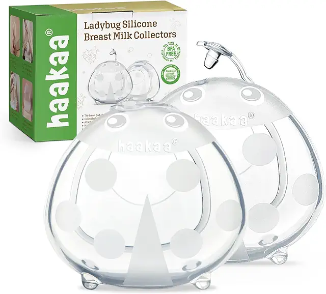 Haakaa Ladybug Breastfeeding Cups - Wearable Milk Collectors (2PCS)