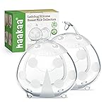 haakaa Ladybug Milk Collectors Breastmilk Catcher Wearable Nursing Cups for Breastfeeding Moms to Collect Leaky Breast Milk, Protect Sore Nipples, Made of Soft Food Grade Silicone(1.4oz/40ml,2PCS)