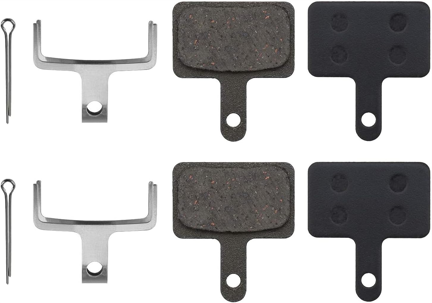 2 Pairs Resin Bike Bicycle Disc Brake Pads for TRP Tektro Shimano Deore