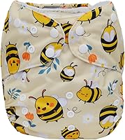 Vista 10 de Pañal de tela de 2 a 7 años de edad, bolsillo reutilizable, lavable, para bebés y niños pequeños (lluvia arcoíris)