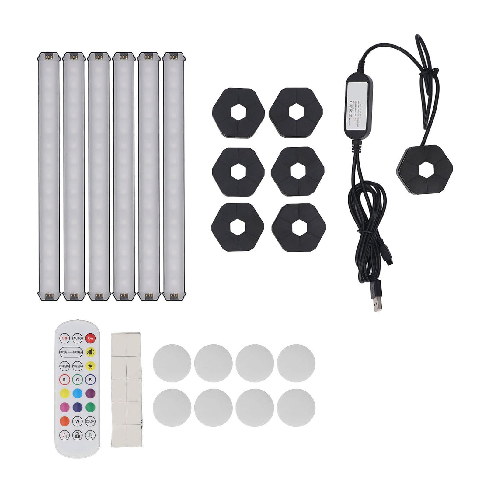 RGB-LED-Wandleuchte, Musik-Sync-WiFi-LED-Wandleuchtenlinie für Wohnzimmer