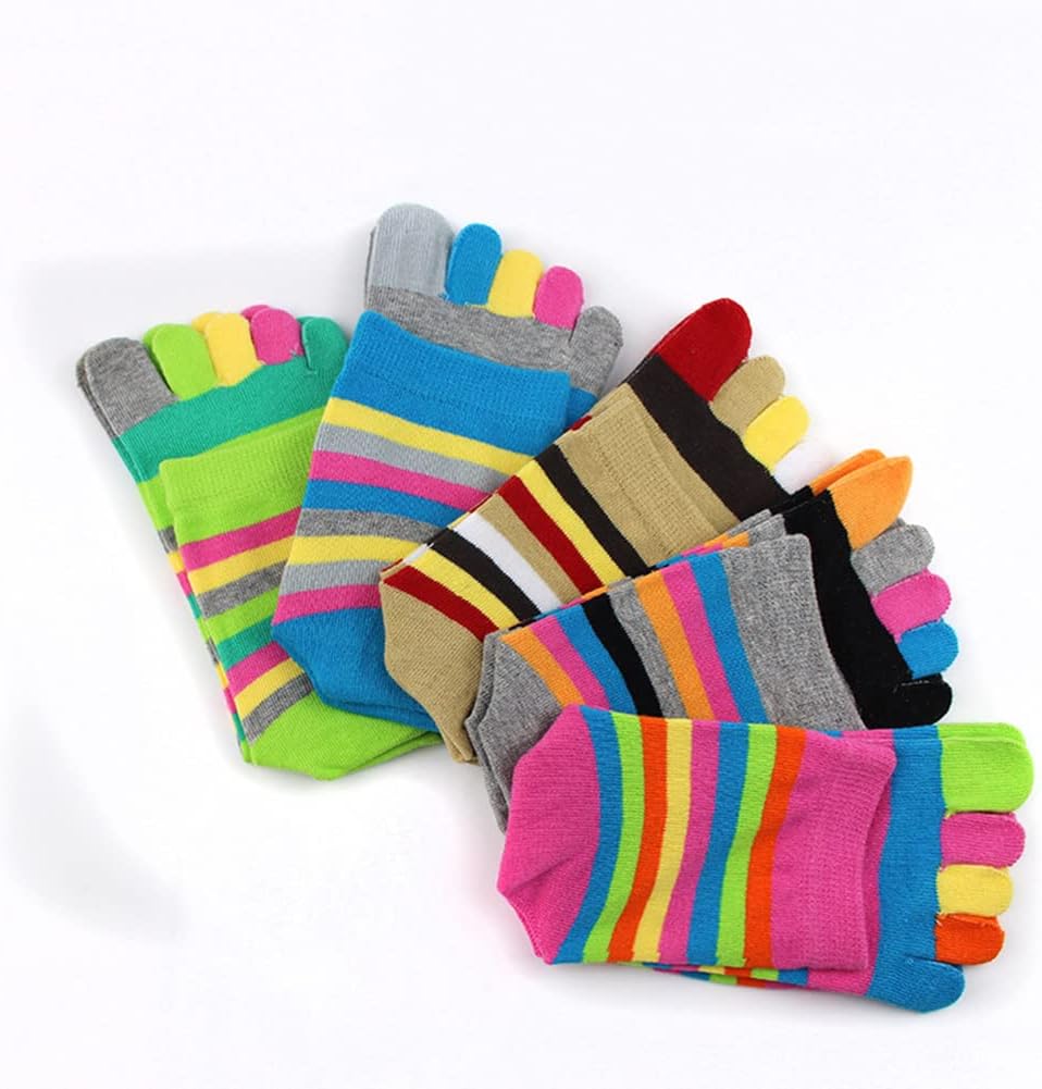 Women Funky Toe Socks Ankle High