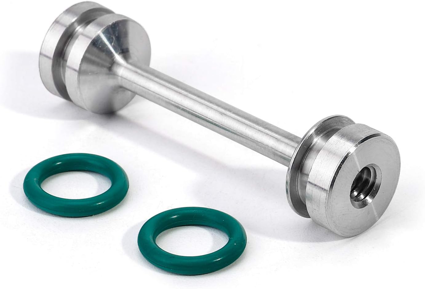 3mirrors UPGRADE Billet Aluminum Oil Diverter Barbell w/DOUBLE O-rings, Oil Tube Hold Down, Front Gallery Plug Compatible with GM LS Engines, Better Sealing