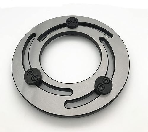 Miniatura 5 de PreAsion 8 pulgadas tres mandíbula Chuck anillo de ajuste de tamaño hidráulico tres mandíbula Chuck Claw Trimmer para CNC Chuck en mecanizado de