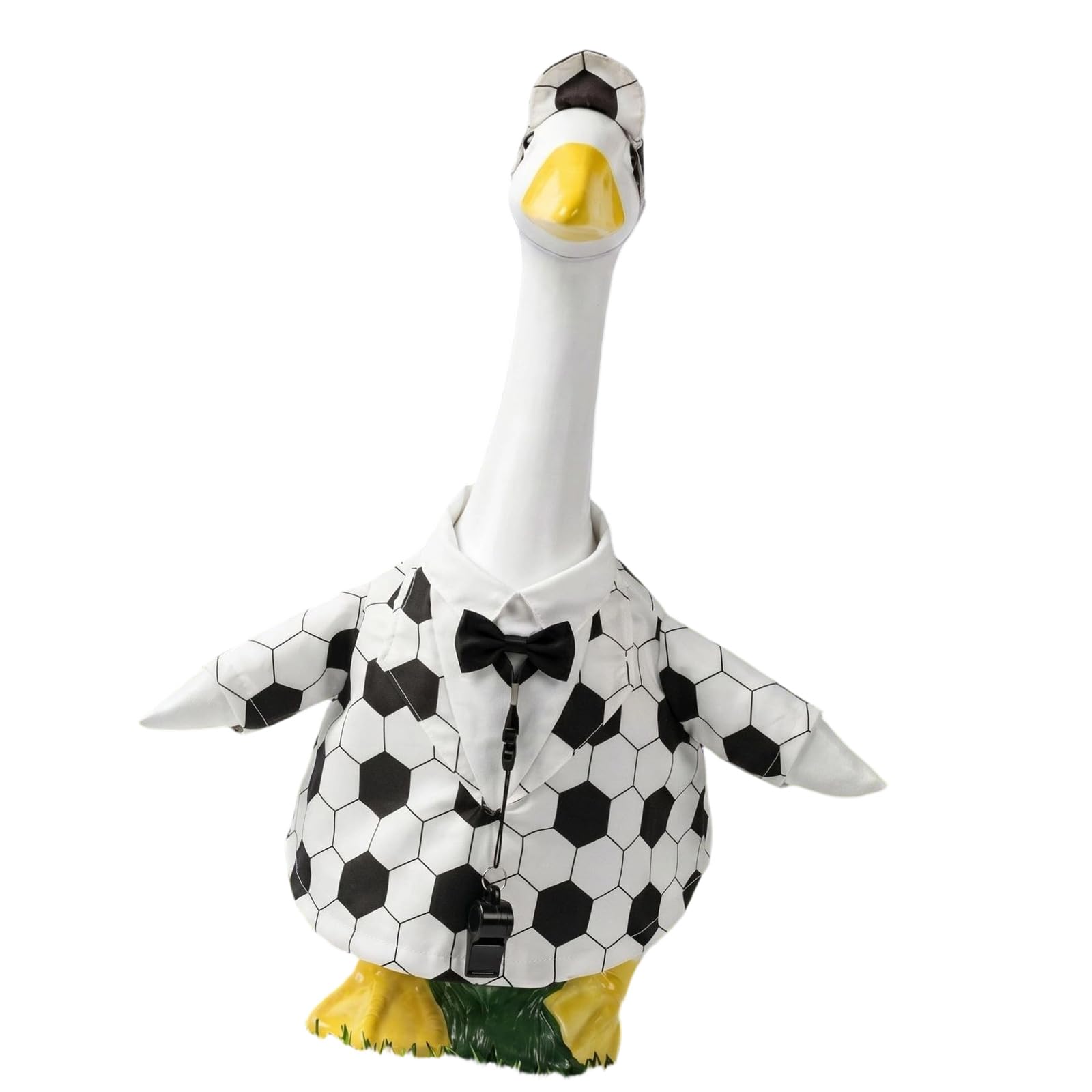 Hsioluted Themed Geese Clothing Decoration Porch Geese Outfit for Outdoor Yard Garden Decoration Soccer Themed Party Grass Ornament with Soccer Theme