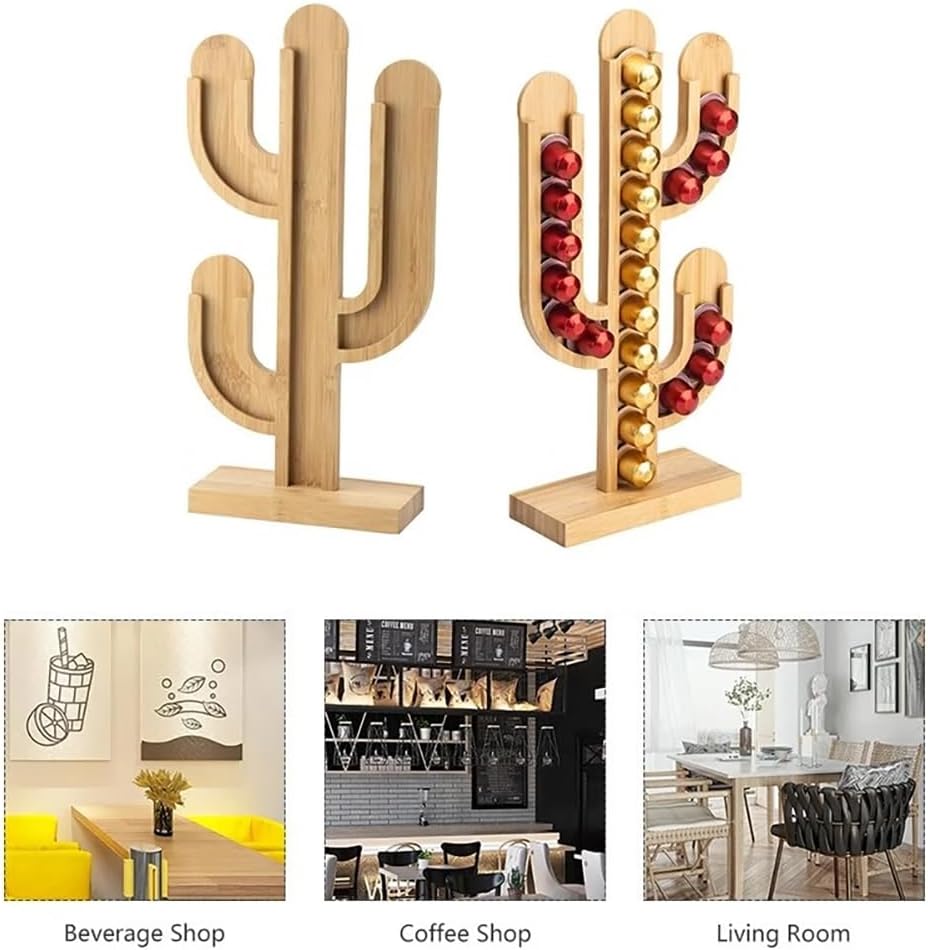 Coffee pod storage, Bamboo Coffee Capsule Holders Coffee Pods Storage Rack Coffee Machine Accessories Espresso Granule Slider Display Unit