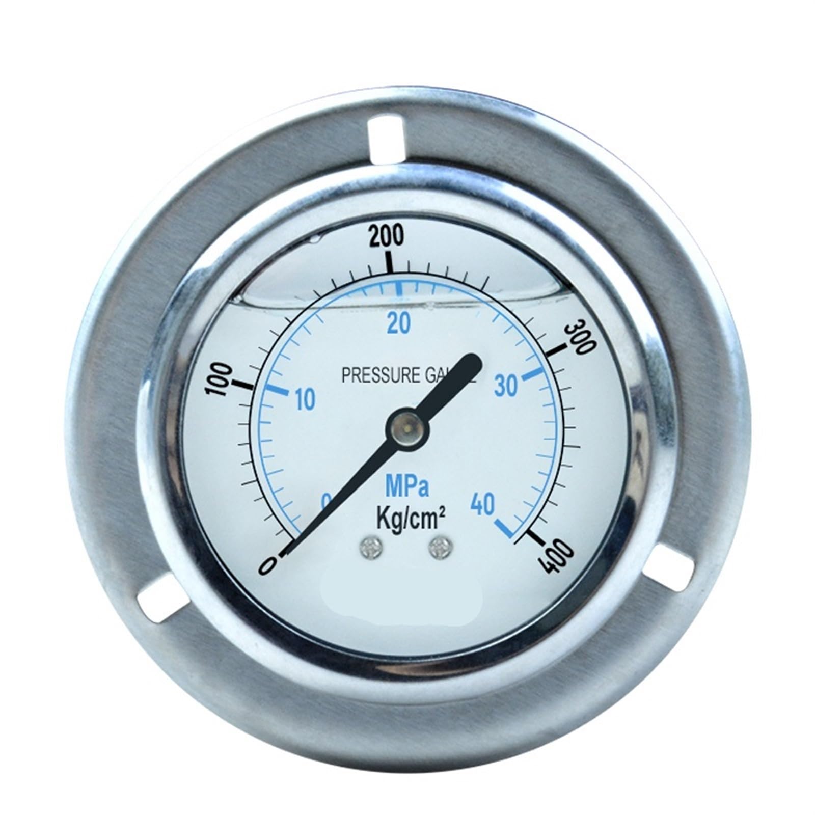Manometro antivibrazione assiale 0-60Mpa Manometro Idraulico per Acqua, Olio e Aria in Acciaio Inox Resistente agli Urti con Filettatura G1/4 (Colore: 15pis, Dimensioni: 0-1,6Mpa)