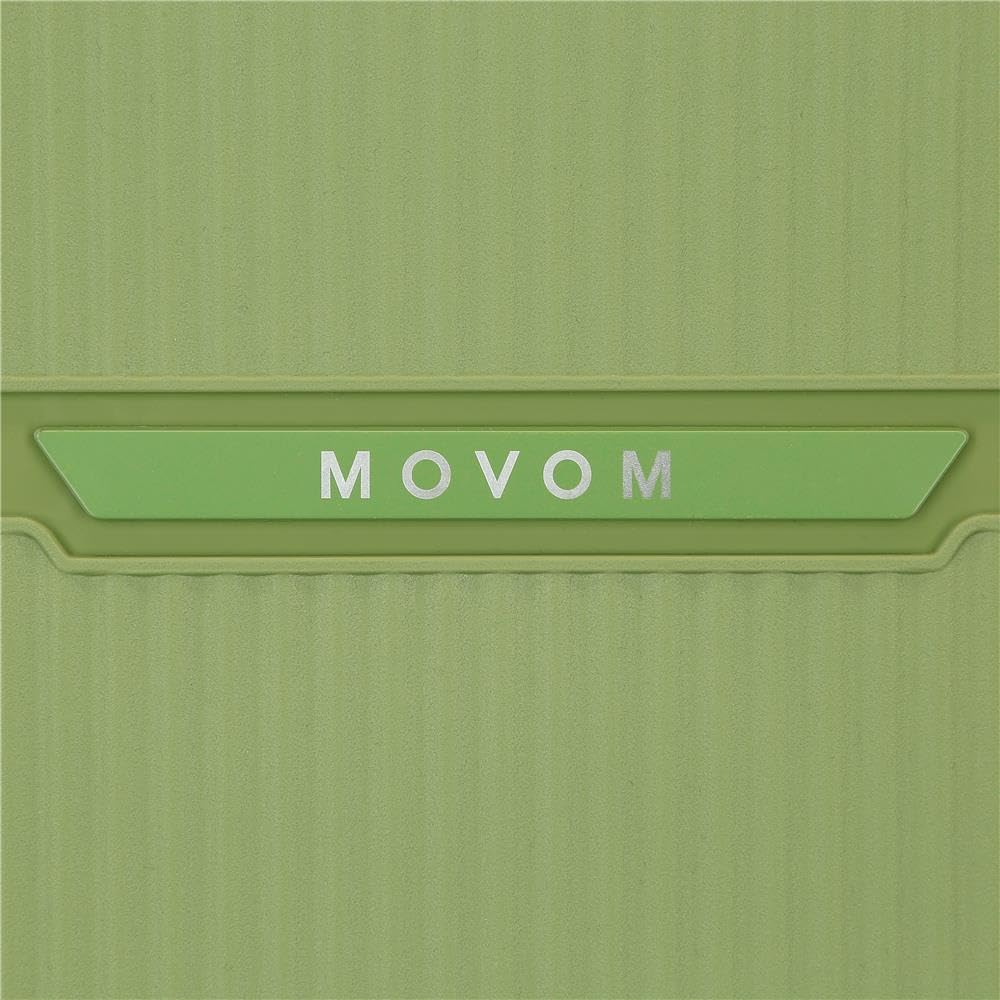 Movom Noon Duża walizka Zielony 51x76x33 cm Twardy 4,58 kg Polipropylen TSA 4,58 kg 109LExtensible, Zielony, Talla única, Duża walizka