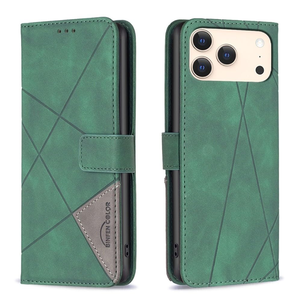 Generic Compatible avec iPhone 8 Plus/7 Plus (couleur : vert) étui portefeuille en cuir à rabat