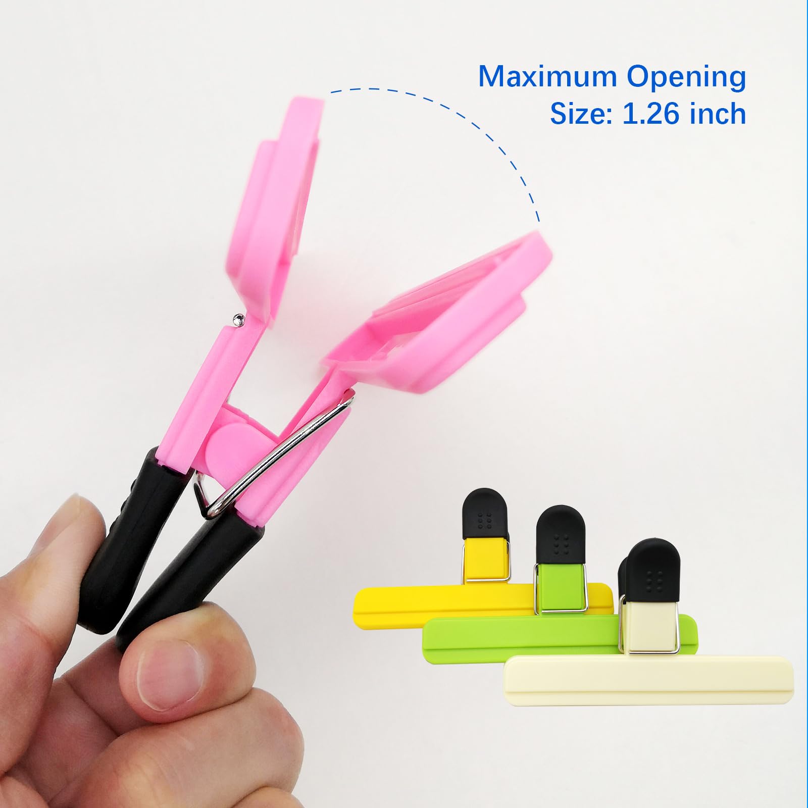 UNIYO Lot De 6 Grandes Pinces à Frites De 15,2 Cm En Plastique Pour