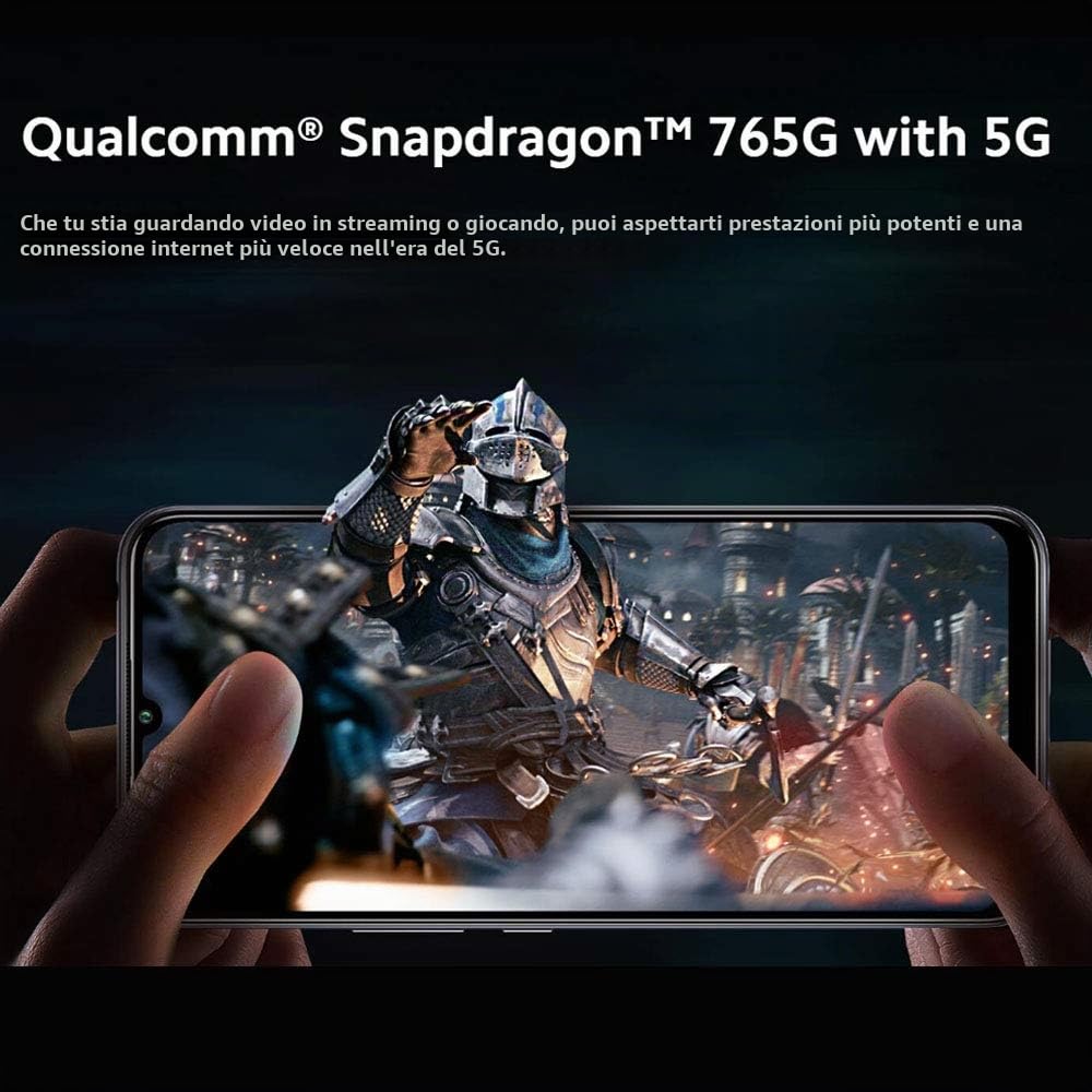 Xiaomi Mi 10 Lite 5G Smartphone - RAM 6GB ROM 128GB 6.57'' AMOLED 48MP quad-telecamera 4160mAh (typical) NFC nero [Versione globale]