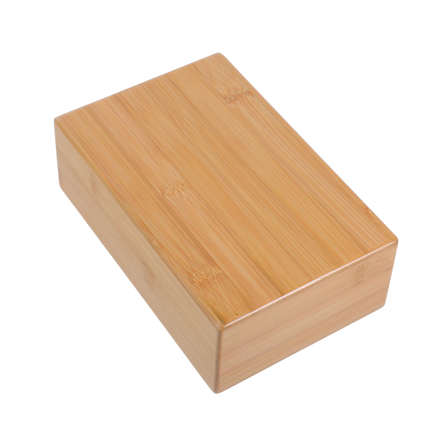 POPETPOP 1PC Natural Yoga Brick Durable Wooden Yoga Training Aid for Home Fitness Smooth Surface for Comfortable Practice Lightweight and Portable