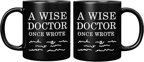 Miniatura 9 de Panvola A Wise Doctor Once Wrote Regalos divertidos para médicos del paciente farmacéutico Dr. Papá, mamá, tía, tío, marido, médico, cirujano,