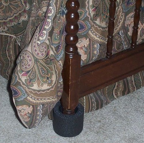 Toe Guard-Bed Bumpers to Guard Against Foot Injuries (Charcoal) 2 Per Package