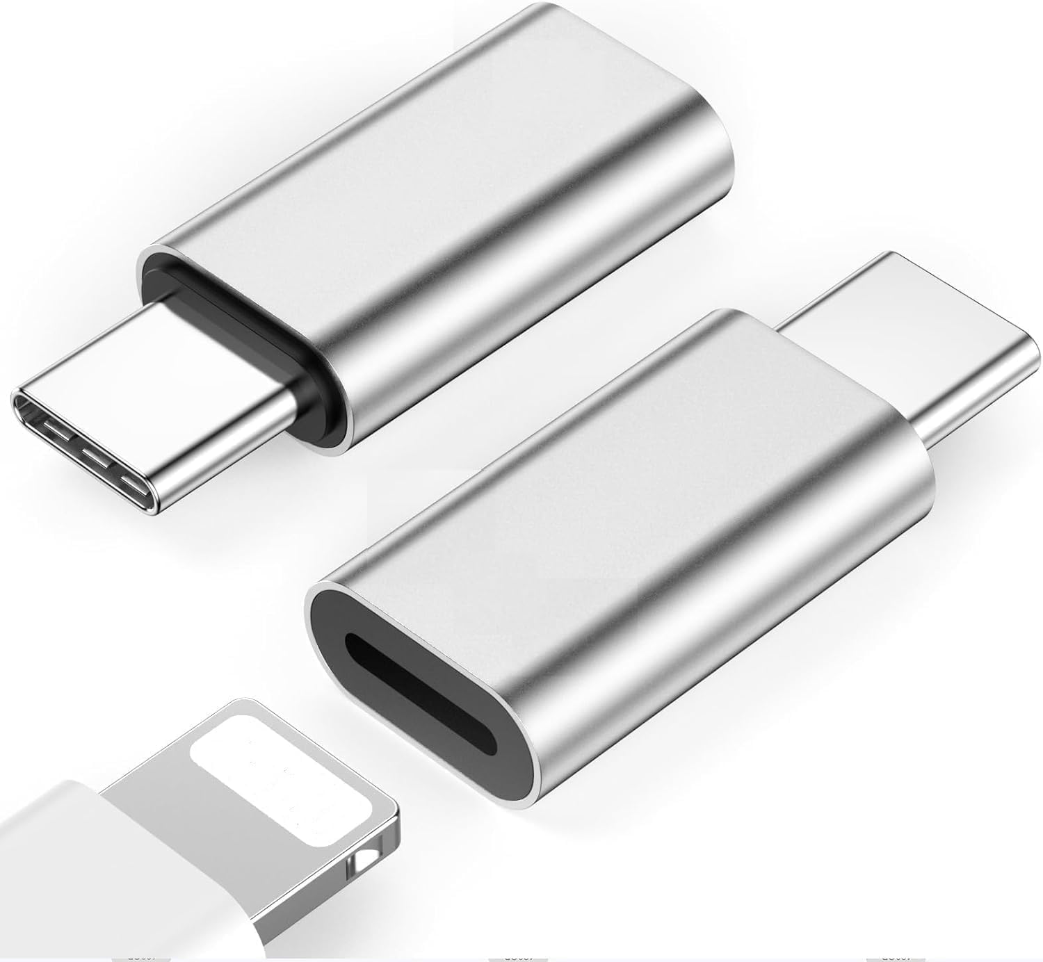 Apple [MFi Certified] Lightning to USB-C Adapter, Lightning Female to Type-C Male Fast Charging Converter, Compatible with iPhone 17/17 Pro/17 Pro Max, 16/15 Series & iPad Pro/Air/Mini