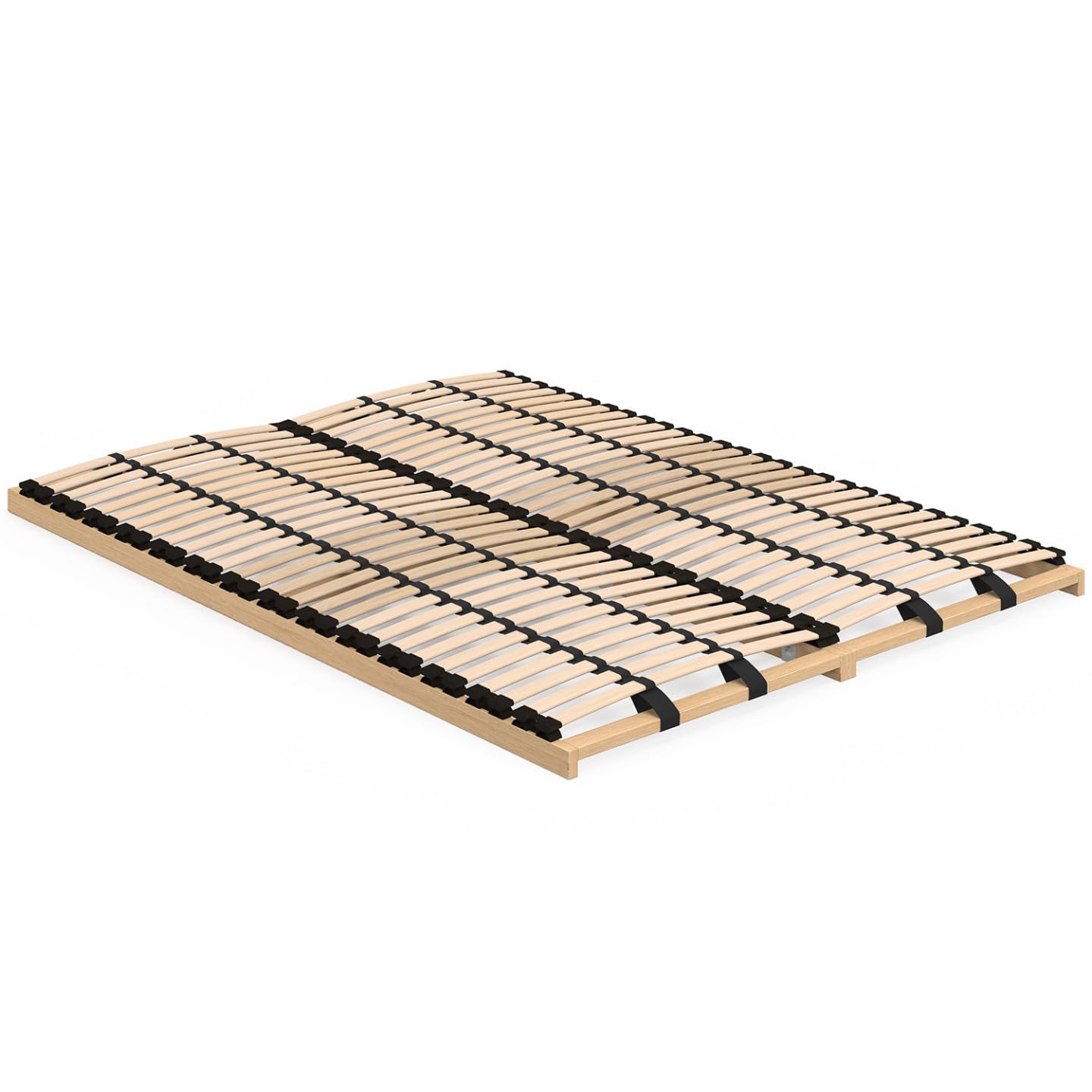 IDMarket - Somier de láminas ajustables - 5 zonas de confort 140 x 190 cm