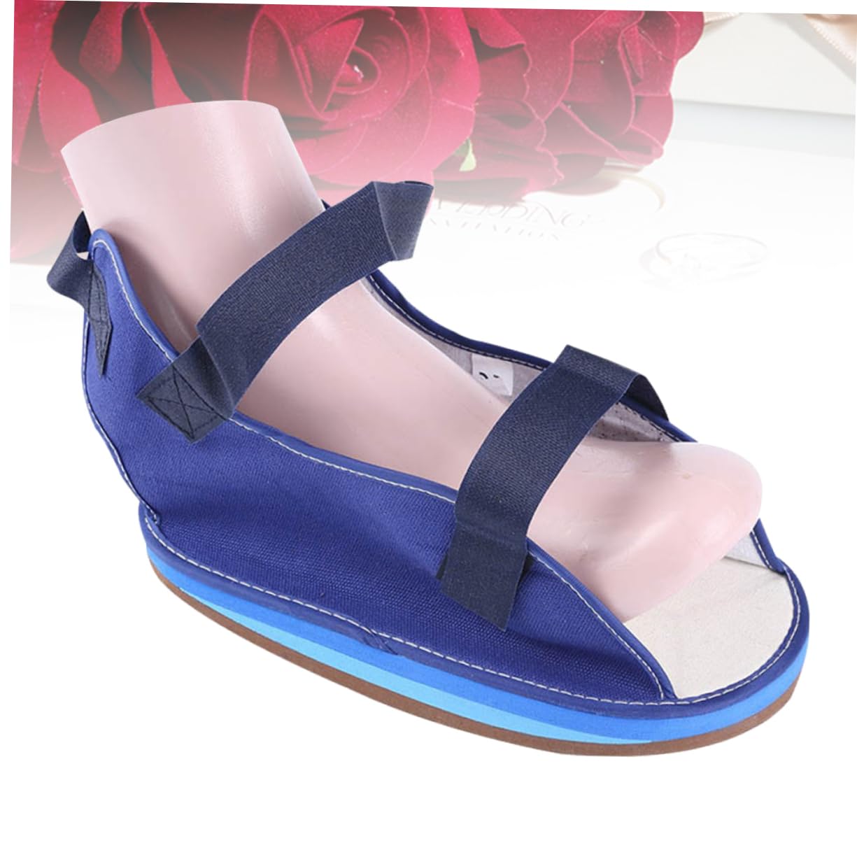 VERDANVERSE Foot Fracture Protective Gypsum Shoes for Adults Comfortable Blue Walking Shoes for Broken Toes Ankle Support S Unisex Design for Post Injury Relief