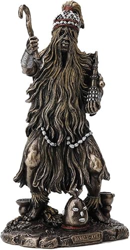 Miniatura 2 de Veronese Design Estatua de resina curativa Babalu Aye Orisha de 9 1/4 pulgadas, acabado en bronce