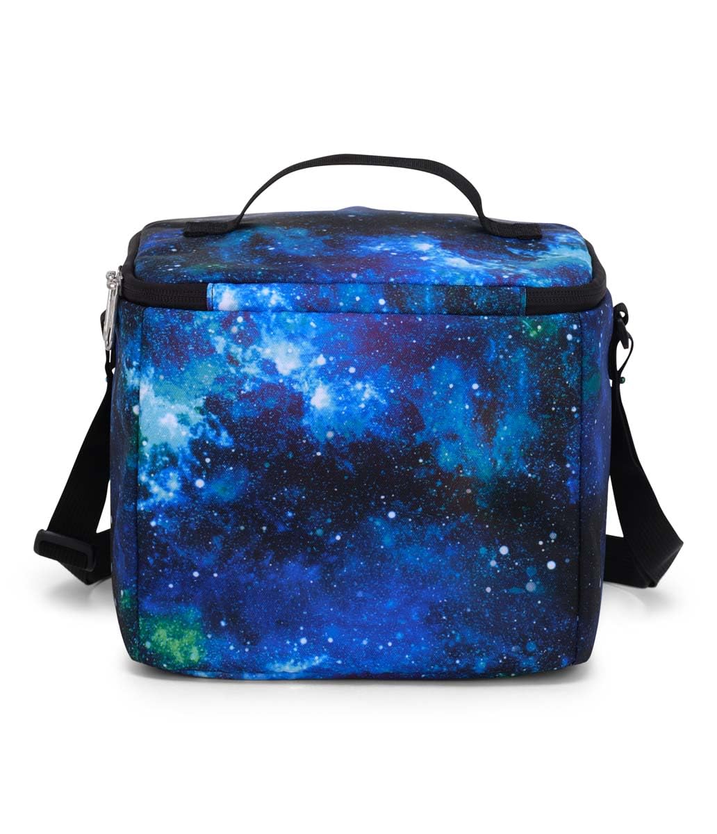 JanSport Super Snack – Insulated Lunch Bag with BPA-Free Liner, Zipper Top Opening, and Adjustable Shoulder Strap, Cyberspace Galaxy: Home & Kitchen