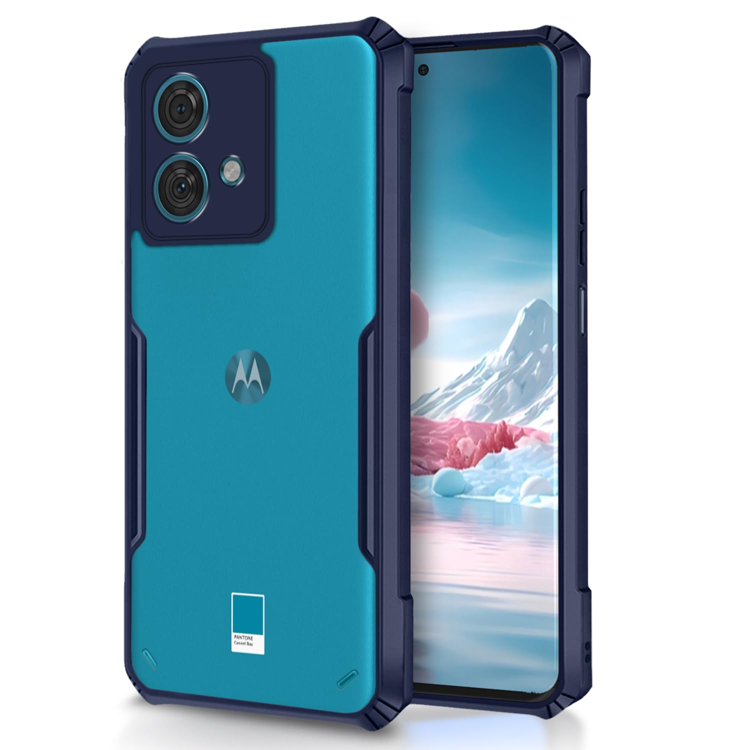 Pikkme Motorola Edge 40 Neo Back Cover | Crystal Clear Transparent Back | Ultra Hybrid | Full Camera Protection | Raised Edge | Bumper Back Case (Blue) (B0CL58TSXL) Amazon Price History, Amazon Price Tracker