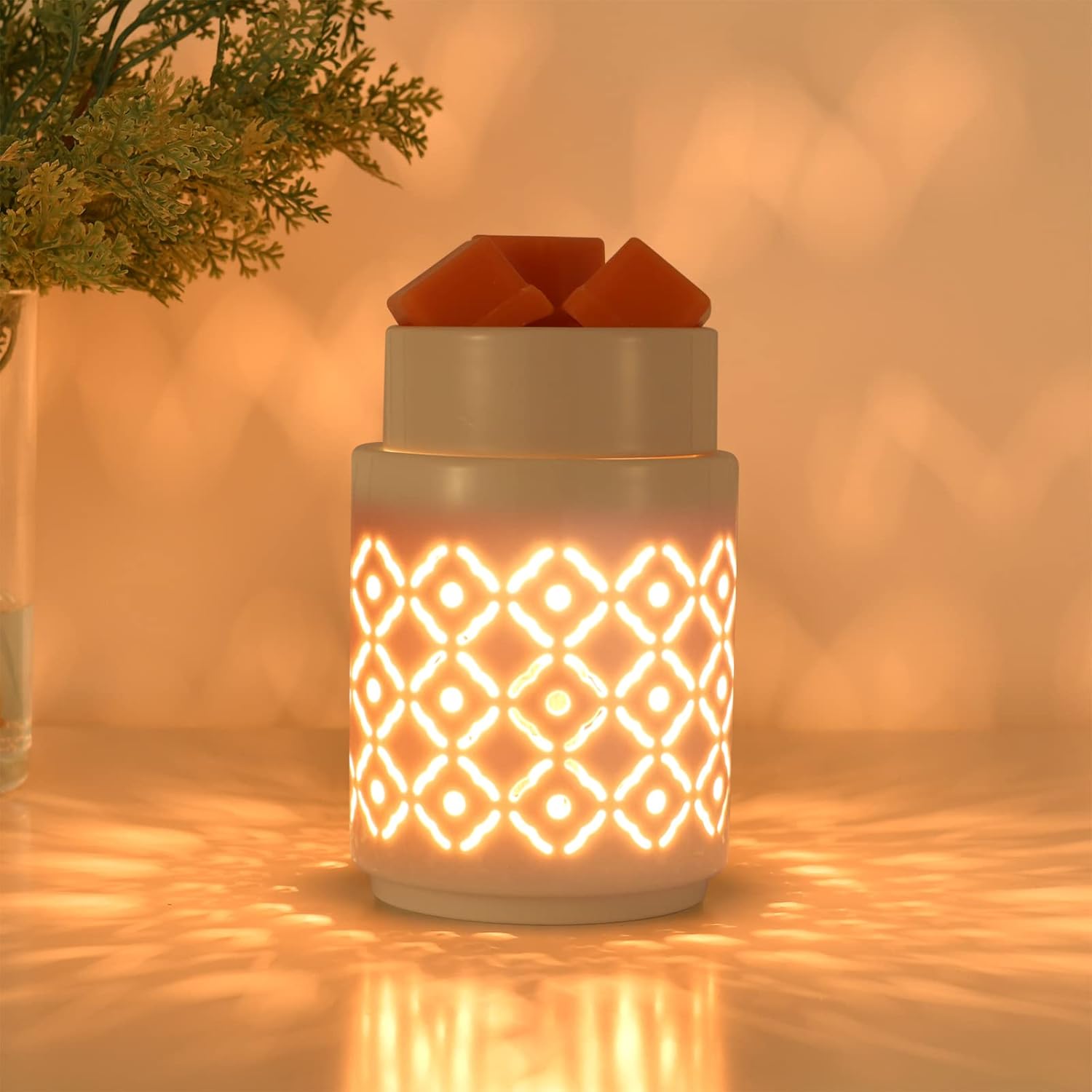 nawaza Ceramic Wax Melt Warmer,Candle Wax Warmer,2in1