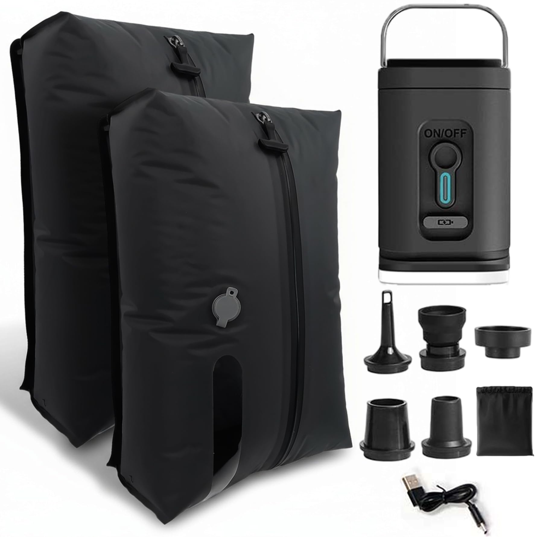 Sacs compression voyage 17 L à fond plat et fenêtre de contrôle