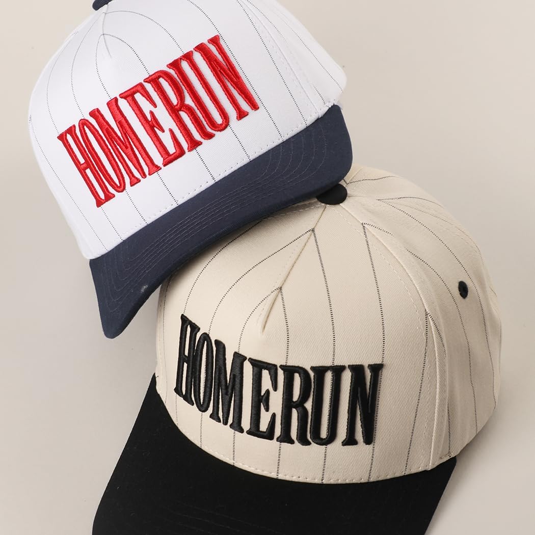 MIRMARU 3D Embroidered Trucker Hat – 5 Panel Cotton Baseball Cap with Fun Text Designs – Adjustable for Men and Women