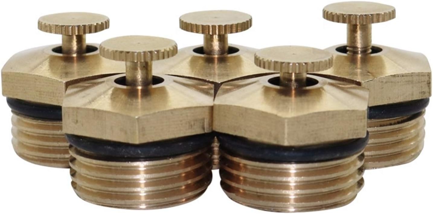 Irrigation Dripper 80 Pcs External Thread 1/2" Brass 360 Degree Adjustable Atomizing Nozzles European Standard Garden System Cooling Sprayers