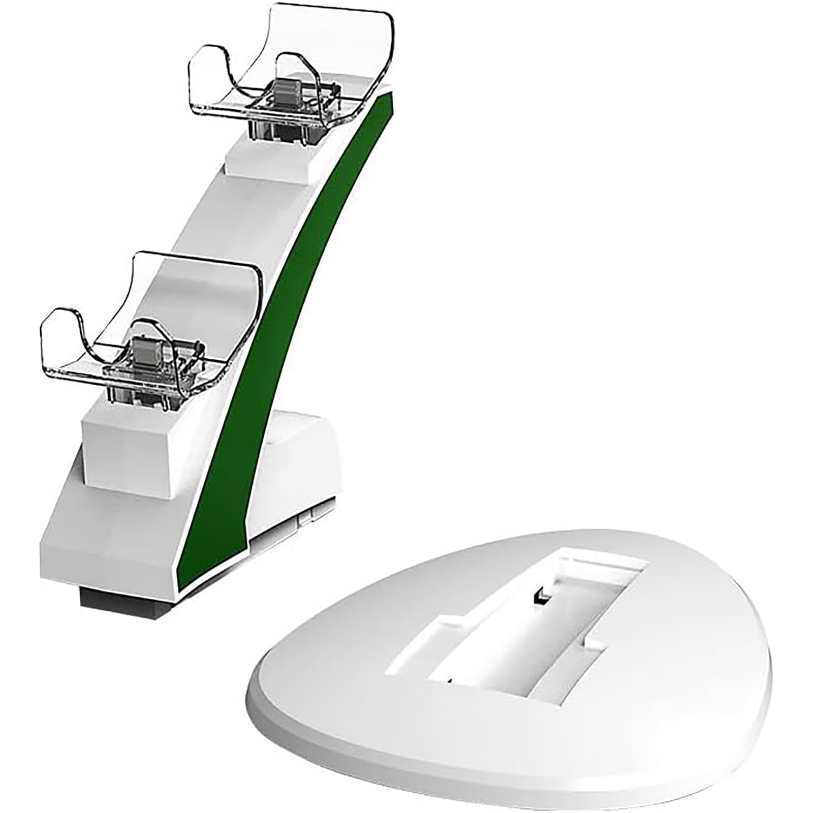 Base de carga de controlador doble, soporte de carga rápida para controladores de juegos, solución de almacenamiento eficiente para varios modelos de consola, accesorio práctico y duradero
