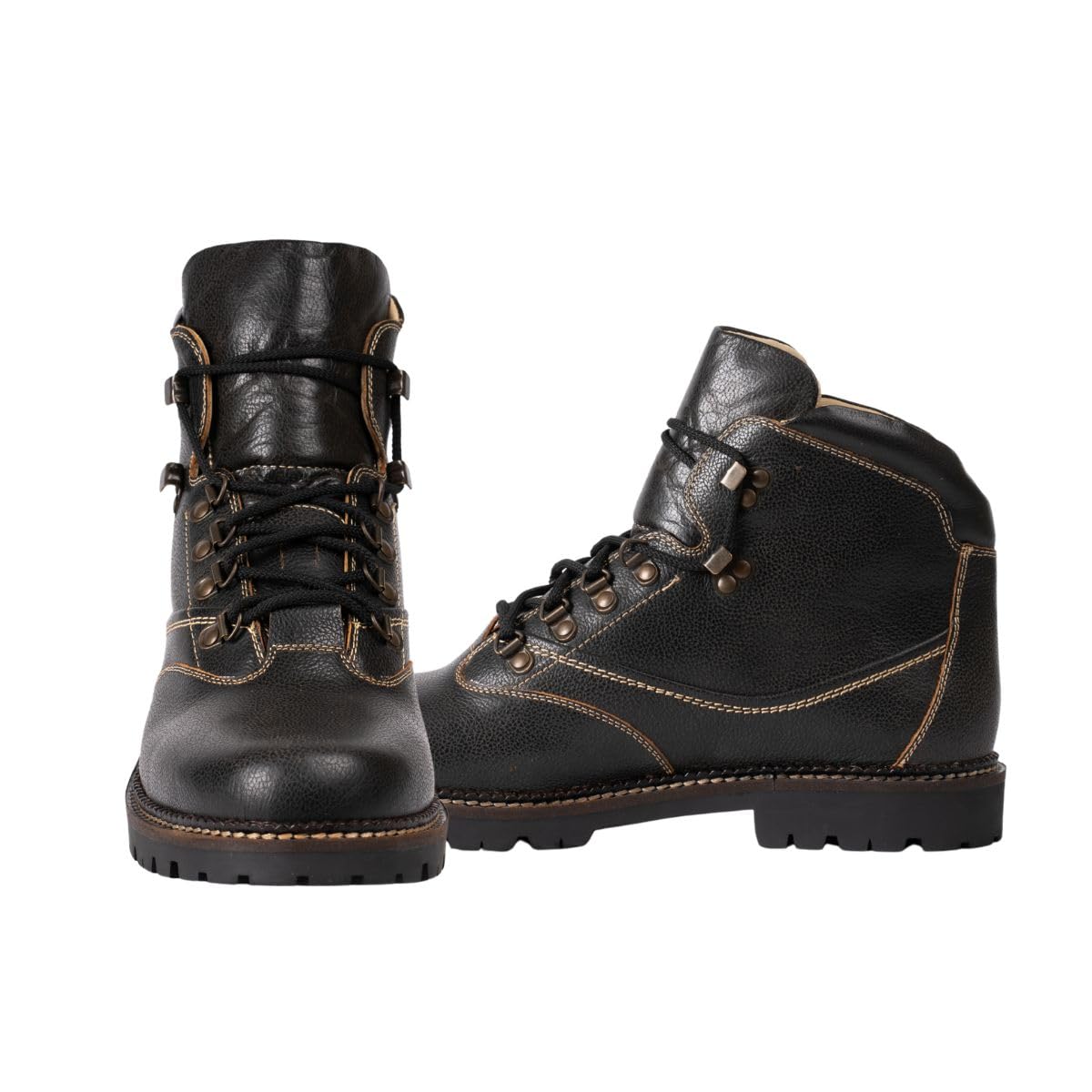 Premium Leather Boots for Men| Genuine Smooth Leather | Solid Pattern | Durable Construction | All-Occasion Dress & Casual Boots | Long-Lasting Comfort Fit-image-42