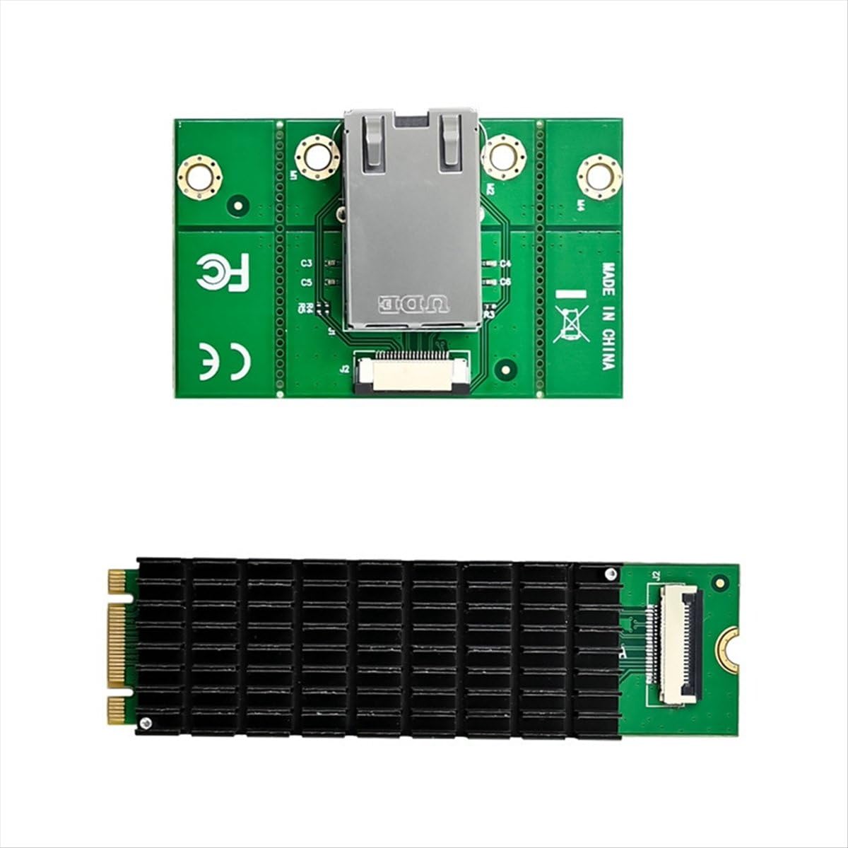 M.2 B+M jednoportowa karta sieciowa 10 GbE adapter Ethernet RJ45 AQC107 Serwer klasy sterowania przemysłowego