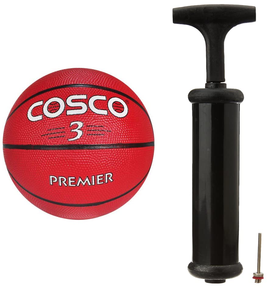 Cosco Premier Size-3 (RED) Basketball, Size 3 (Multicolour) Hand Pump (B098JWHFH5) Amazon Price History, Amazon Price Tracker