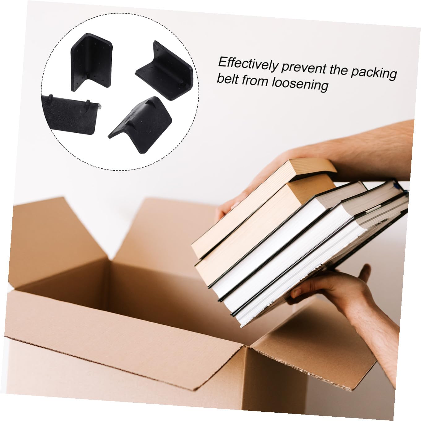 100 pezzi Proteggi Angoli Pallet Plastica Nera Robusti Angolari Rinforzati per Imballaggi Trasloco Protezione Carico Resistente per Trasporto Sicuro