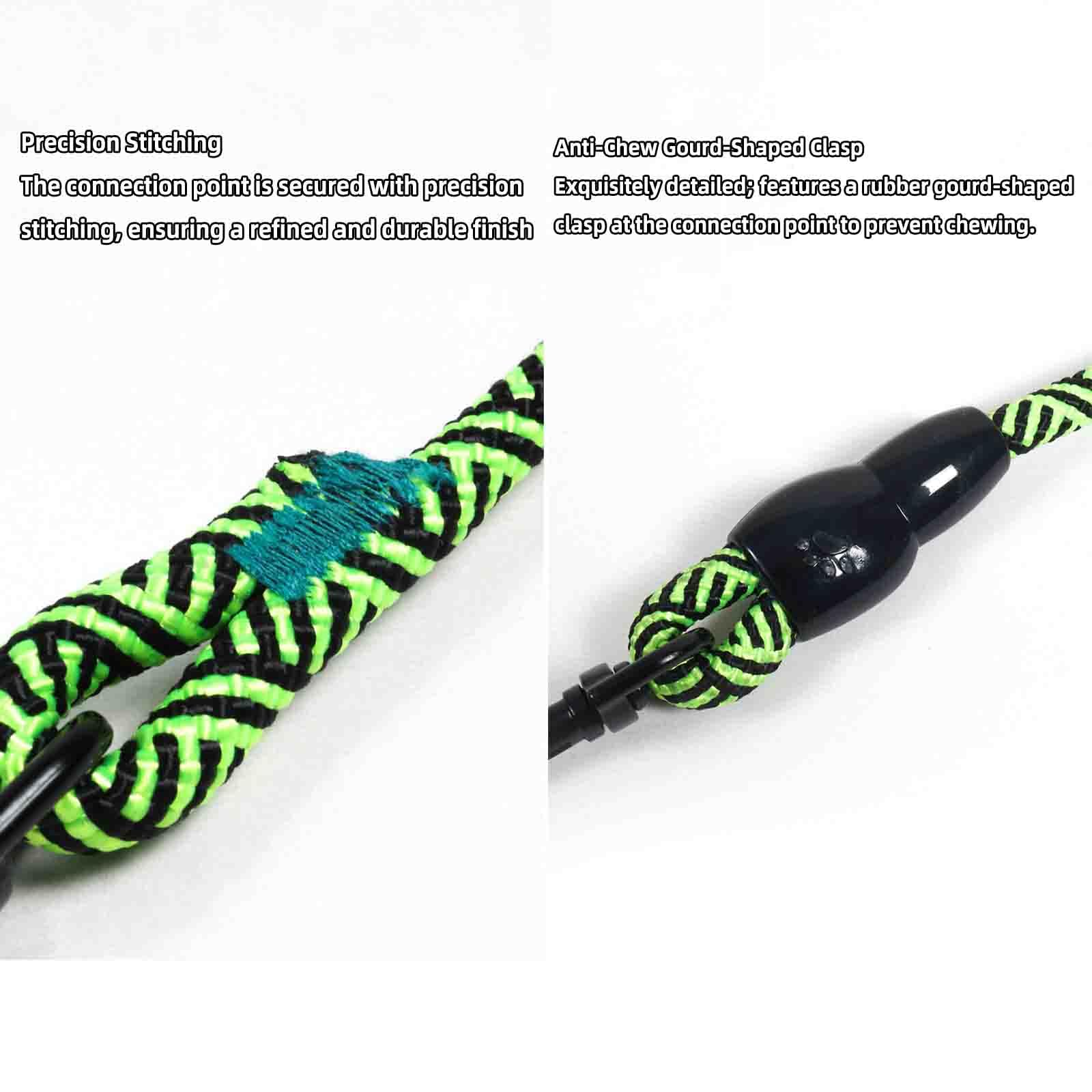 Guinzaglio Per Cani Cane Gatti Taglia Piccola Media Coulisse Gancio (Green,2)